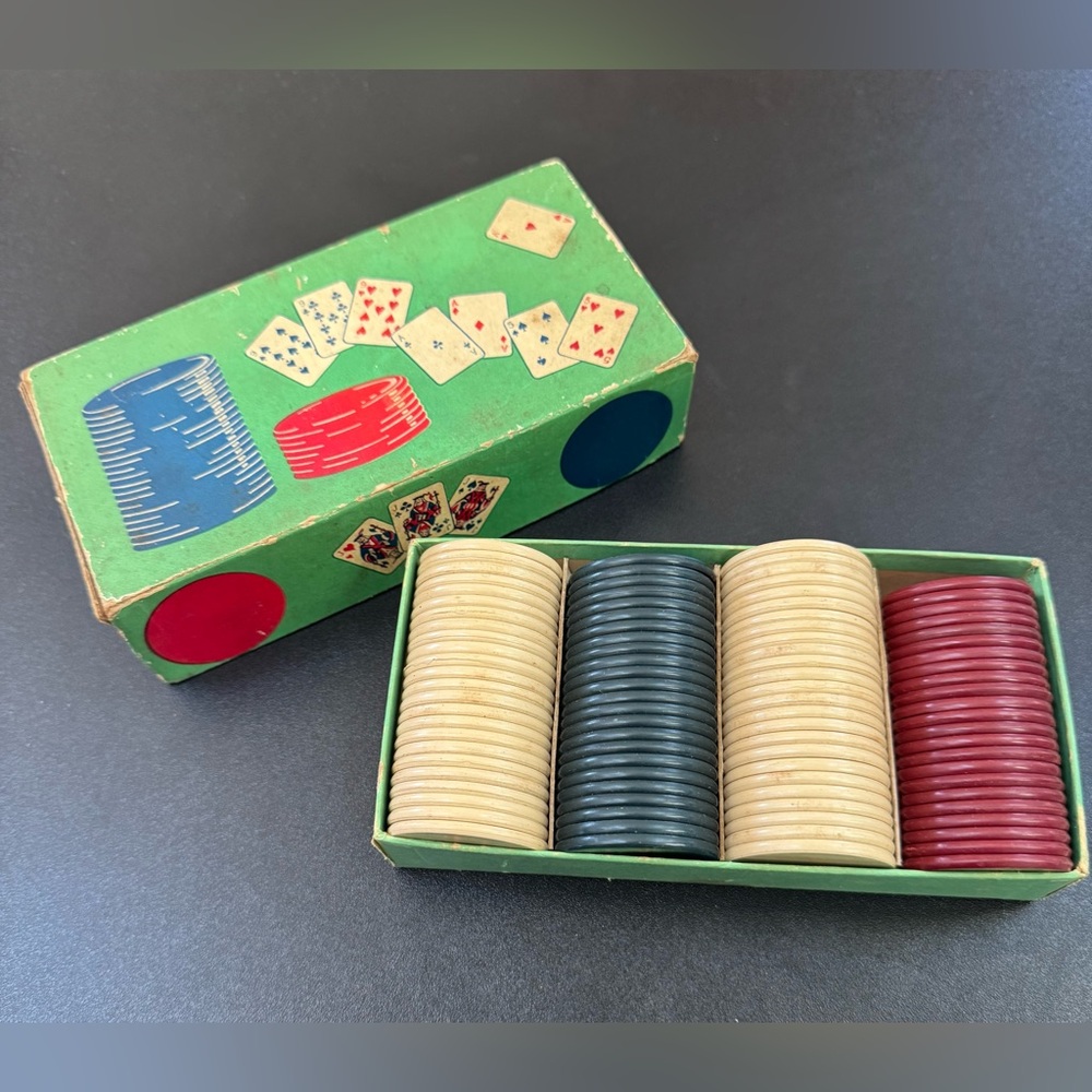 Vintage poker chips